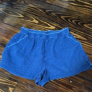 Aerie High Waist Blue Shorts